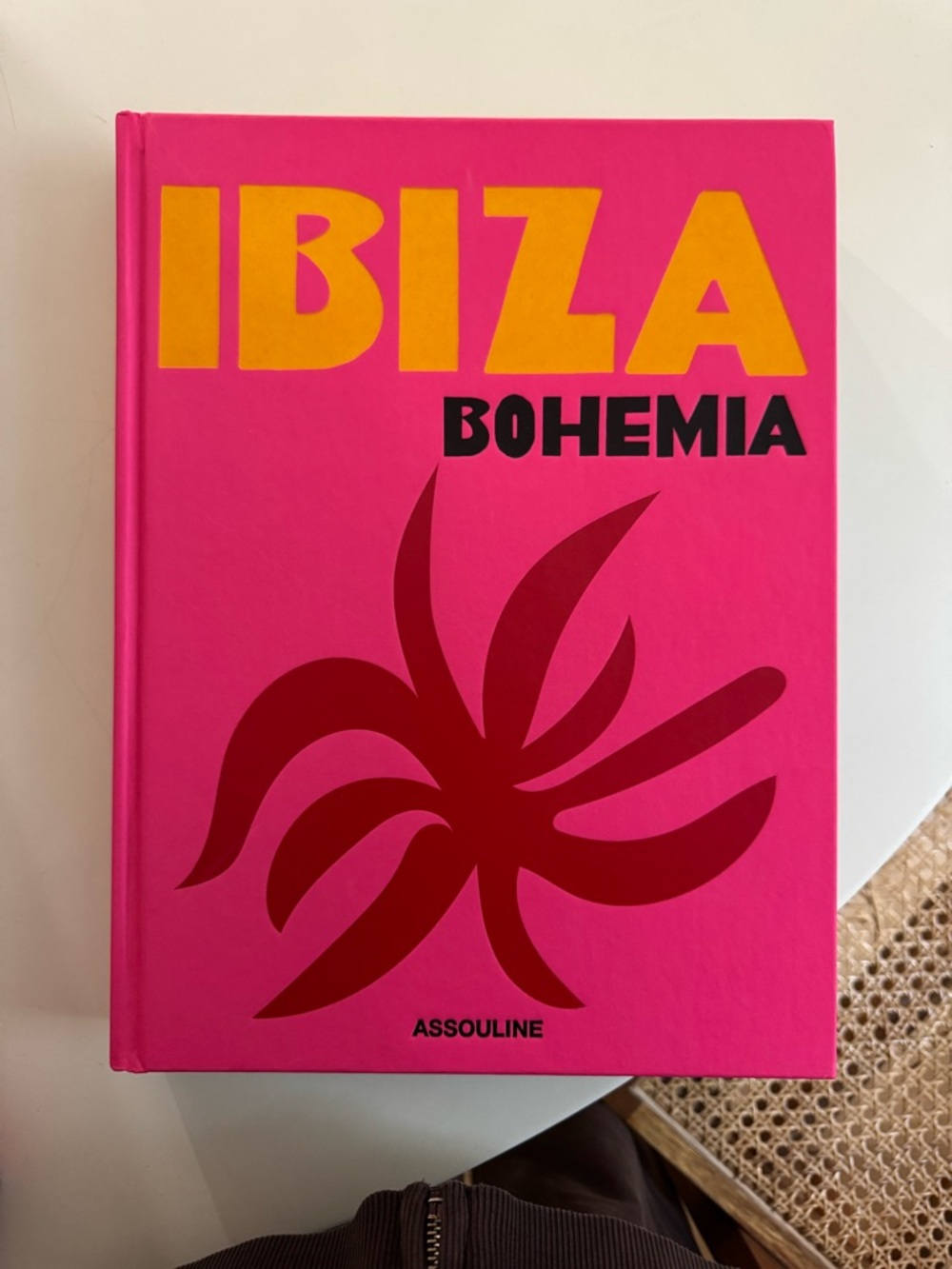 Assouline Ibiza Bohemia Hot Pink and Yellow Decorative Coffee Table Book